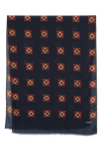 Barba graphic-print scarf - Blau