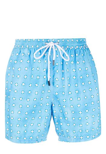 Barba graphic-print swim shorts - Blau