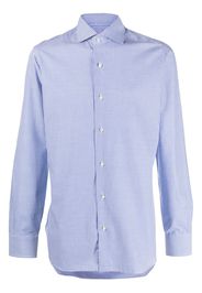 Barba Hemd mit Vichy-Karomuster - Blau