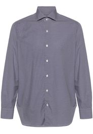 Barba Hemd mit grafischem Print - Blau