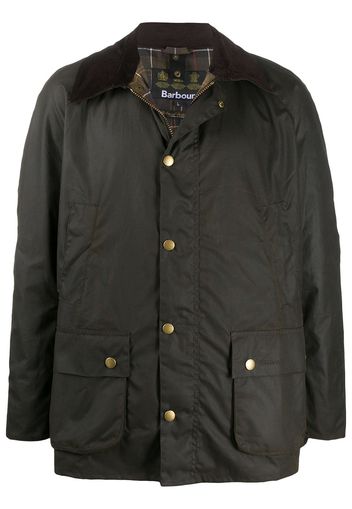 Barbour Jacke mit Kontrastkragen - Grün