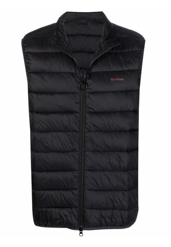 Barbour Gefütterte Weste mit Logo - Schwarz