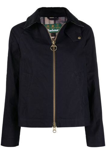 Barbour corduroy collar zip-up jacket - Blau