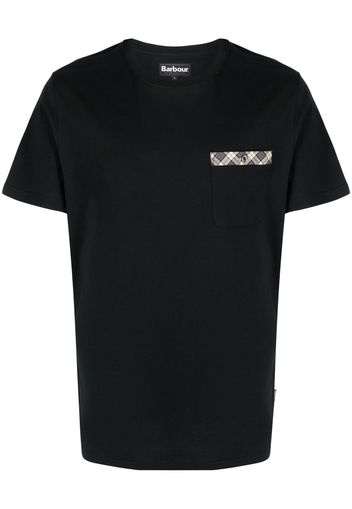 Barbour T-Shirt mit Brusttasche - Schwarz