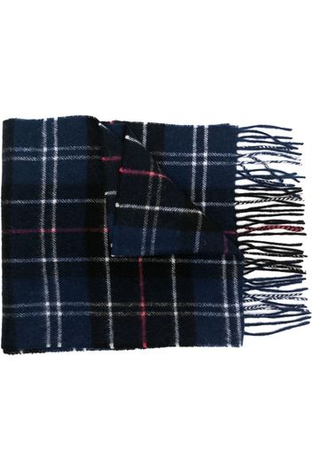 Barbour tartan check print scarf - Blau