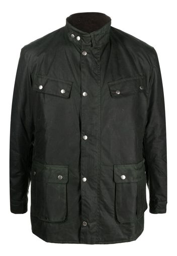 Barbour wax-coated zipped jacket - Grün