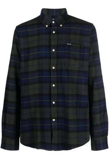 Barbour check-pattern button-up shirt - Grün