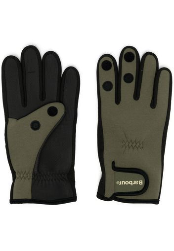 Barbour logo-thumb grippy gloves - Grün