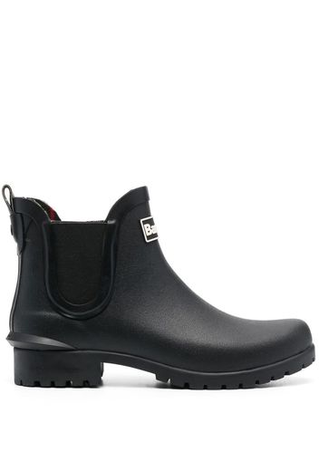 Barbour logo-patch ankle boots - Schwarz