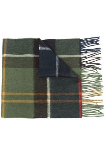 Barbour check pattern scarf - Grün