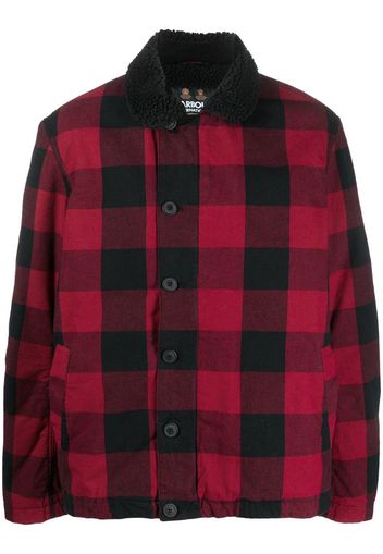 Barbour check-pattern button-up jacket - Schwarz