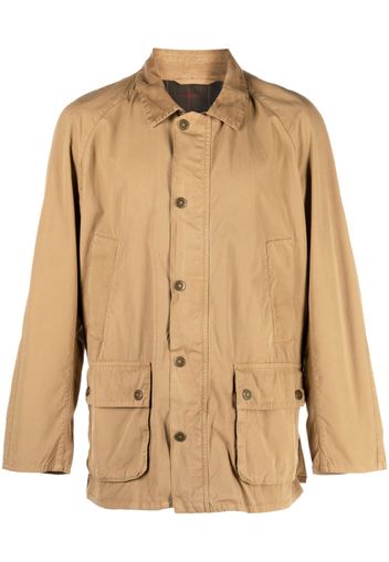 Barbour button-up shirt jacket - Braun