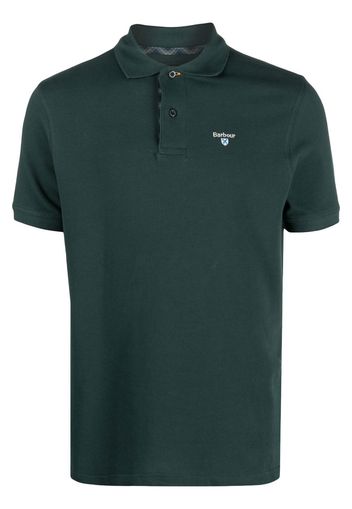 Barbour embroidered-logo polo shirt - Grün