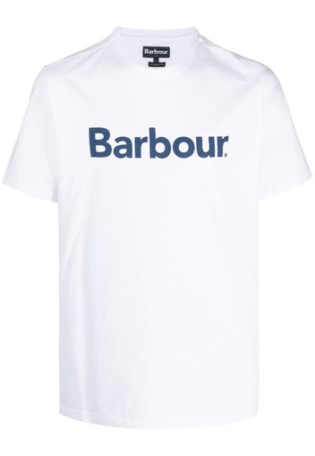 Barbour logo-print cotton T-shirt - Weiß