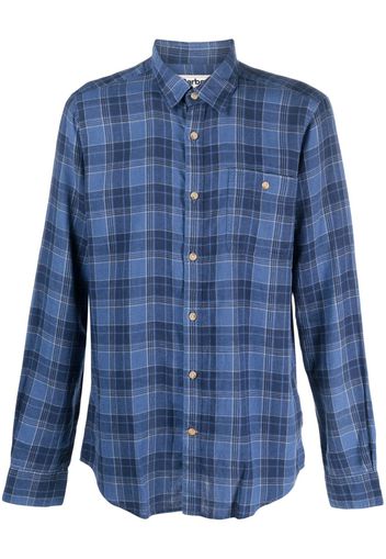 Barbour plaid-pattern shirt - Blau