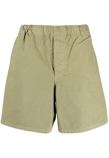 Barbour elasticated-waist cotton bermuda shorts - Grün