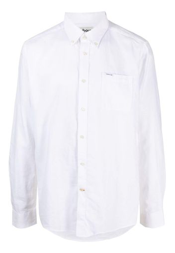 Barbour chest-pocket button-up shirt - Weiß