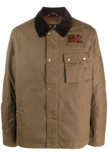 Barbour Hemdjacke mit Logo-Patch - Braun