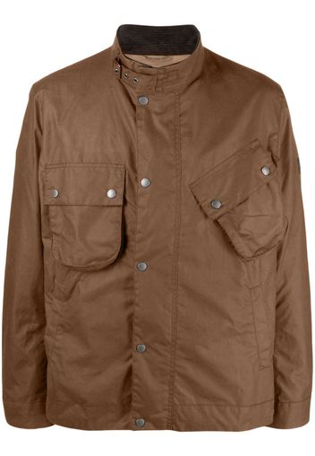 Barbour buckle-collar cotton lightweight jacket - Braun