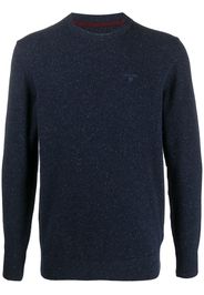 Barbour Pullover mit aufgesticktem Logo - Blau