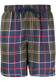 Barbour check swim shorts - Grün