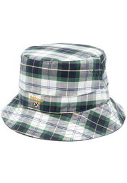 Barbour Tartan-print bucket hat - Weiß