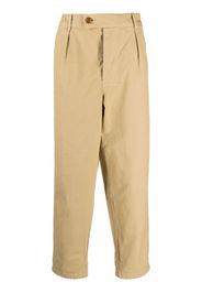 Barbour mid-rise straight-leg trousers - Nude