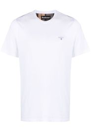 Barbour embroidered-logo cotton T-shirt - Weiß