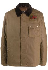 Barbour Hemdjacke mit Logo-Patch - Braun