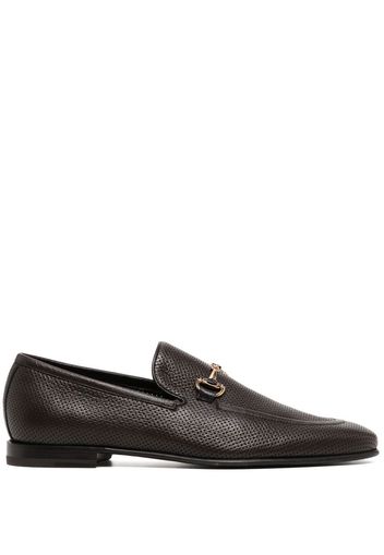 Barrett horsebit-buckle leather loafers - Braun