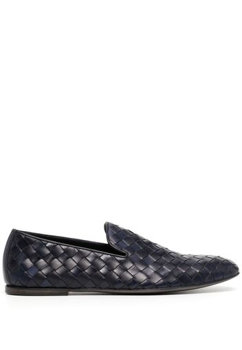 Barrett woven-leather loafers - Blau