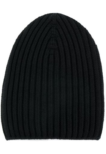 Barrie Gerippte Beanie - Schwarz