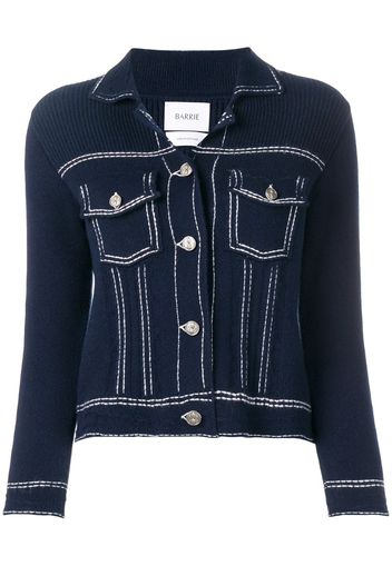 Barrie Cardigan im Jeansjacken-Look - Blau