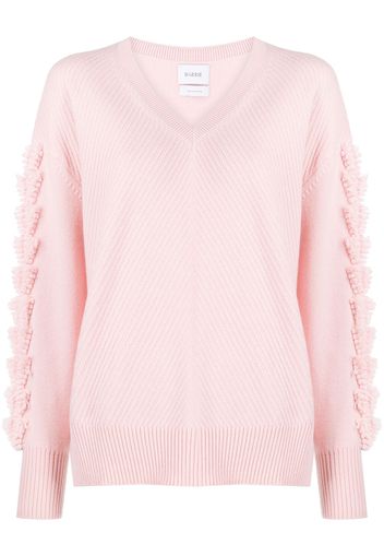 Barrie Kaschmirpullover mit V-Ausschnitt - Rosa