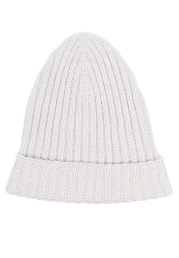 Barrie ribbed cashmere beanie - Grau