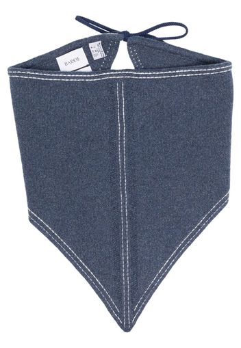 Barrie triangular denim scarf - Blau