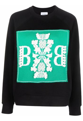 Barrie Sweatshirt mit Logo-Stickerei - Schwarz