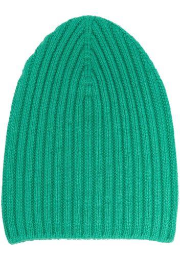 Barrie ribbed-knit cashmere beanie - Grün