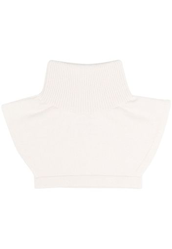 Barrie cut-out cashmere collar - Nude