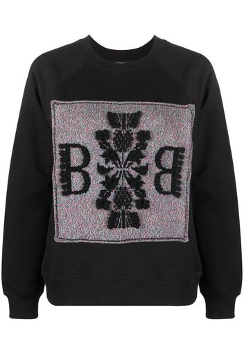 Barrie Sweatshirt mit Logo-Print - Schwarz