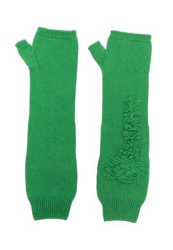 Barrie cashmere fingerless mittens - Grün