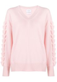 Barrie Kaschmirpullover mit V-Ausschnitt - Rosa