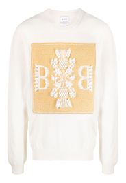 Barrie embroidered cashmere jumper - Nude