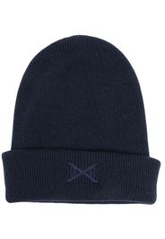 Barrie Beanie mit Logo-Stickerei - Blau