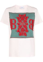 Barrie cashmere patch T-shirt - Rosa