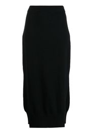 Barrie Gestrickter Rock mit Schlitz - Schwarz