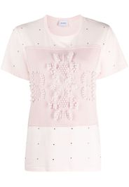 Barrie T-Shirt mit Logo-Stickerei - Rosa