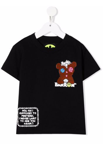 Barrow kids logo-print cotton T-shirt - Schwarz