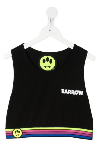 Barrow kids TEEN cropped logo top - Schwarz