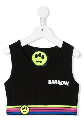 Barrow kids cropped logo top - Schwarz